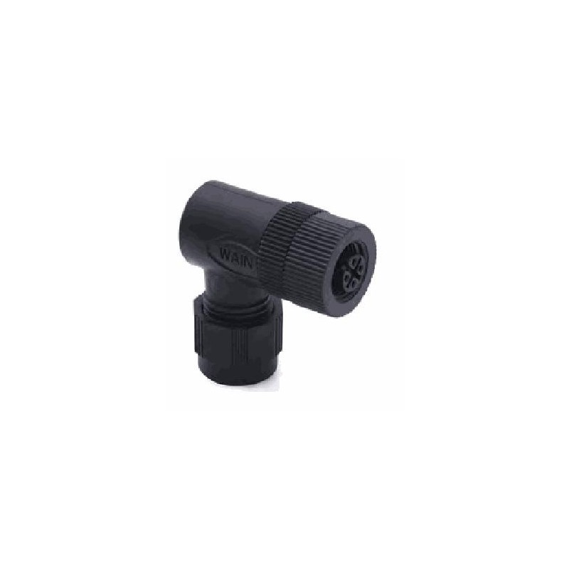Connecteur femelle M12P, 8 pol., codage A IP67, 2A, non-blindé